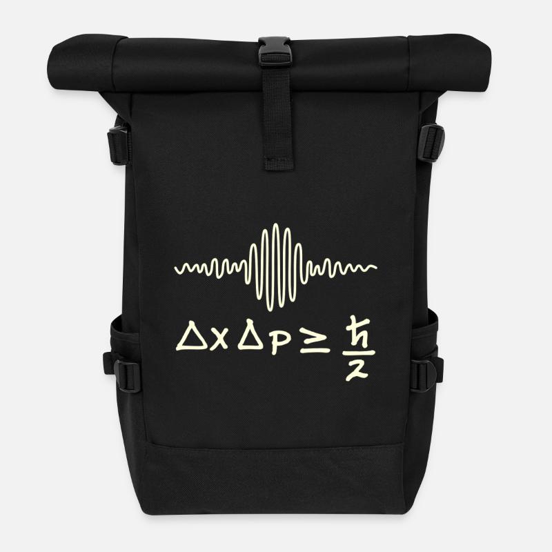 Ondes quantiques et incertitude - Sac à dos roll top - noir