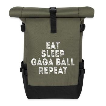 Mange Dorm Gaga Ball Répète - Sac à dos roll top - olive/noir - Devant