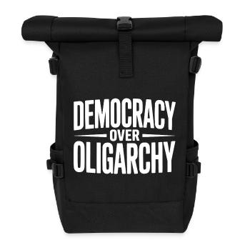La démocratie sur l’oligarchie - Sac à dos roll top - noir - Devant