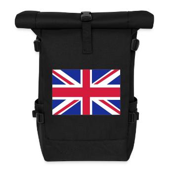 British Flag - Roll Top Backpack - black - Front