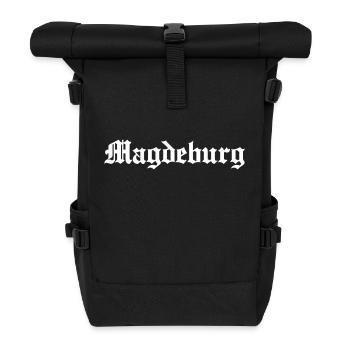 Magdeburg - Rolltop Rucksack - Schwarz - Vorne