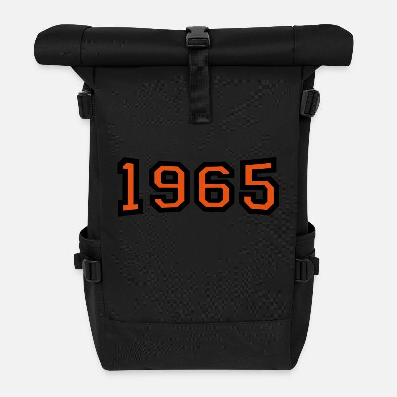 1965 - Sac à dos roll top - noir