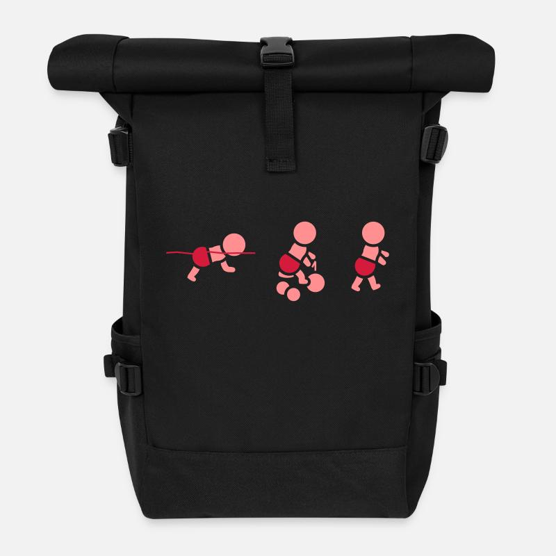 Ironbaby - Rolltop Rucksack - Schwarz