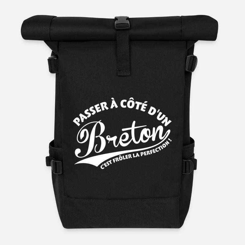 Breton Perfection - Sac à dos roll top - noir