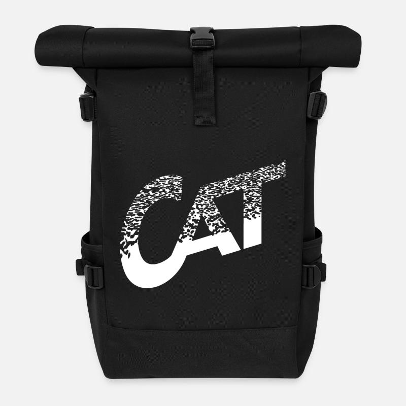CAT - Roll Top Backpack - black