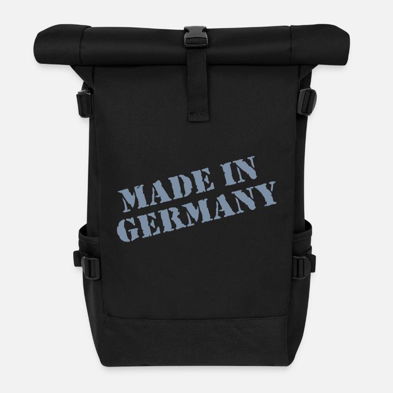 MADE IN GERMANY - Roll Top Backpack - black