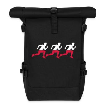 Pologne Pologne Polonais 3 amis Striker Fan de course - Sac à dos roll top - noir - Devant