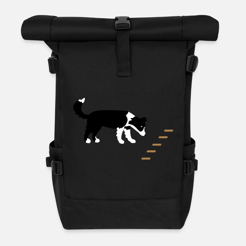 Obedience Hölzchen Vektor 1 - Rolltop Rucksack - Schwarz