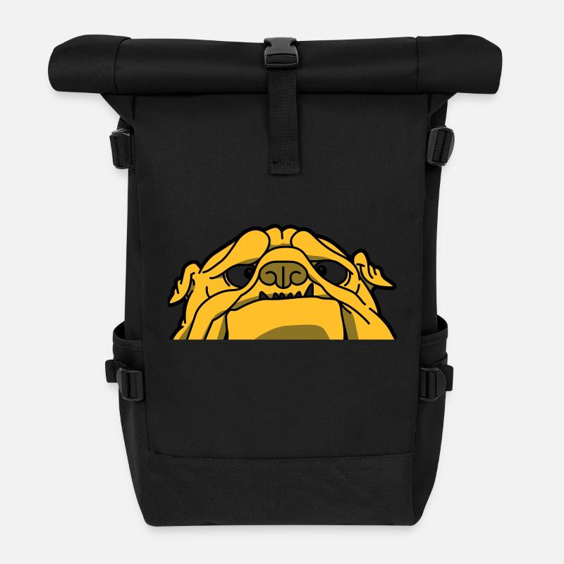 Eine englische Bulldogge - Rolltop Rucksack - Schwarz