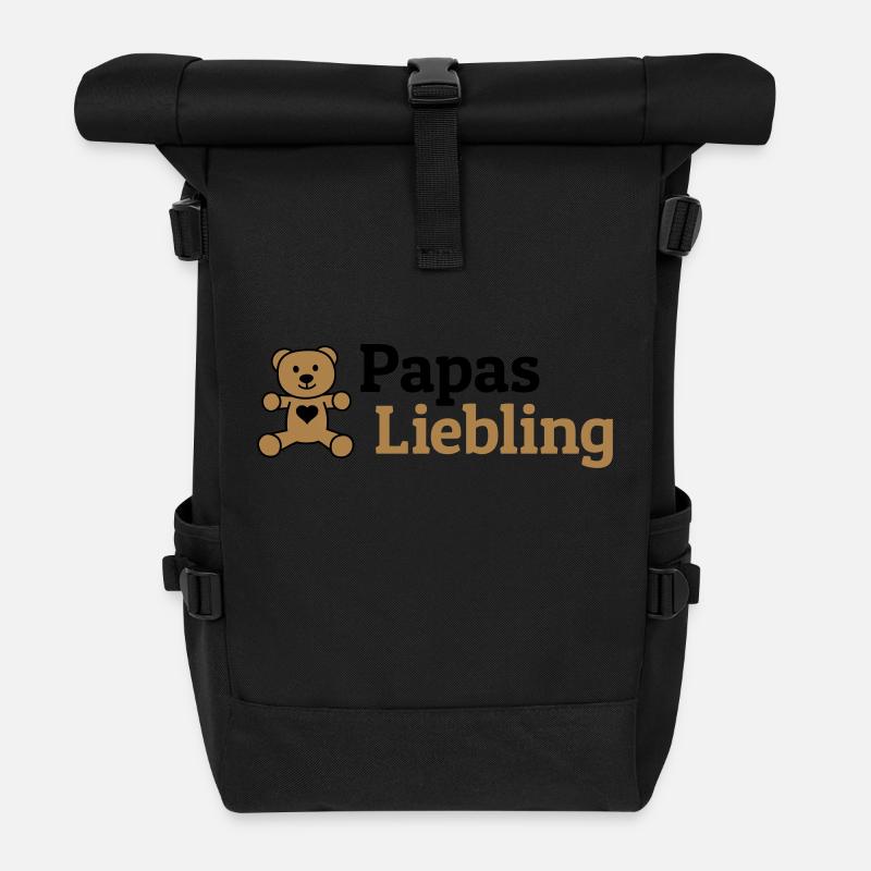 Papas Liebling - Rolltop Rucksack - Schwarz