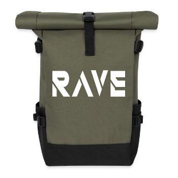 Rave - Rolltop Rucksack - Olive/Schwarz - Vorne