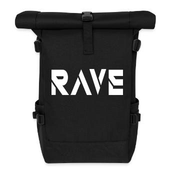 Rave - Rolltop Rucksack - Schwarz - Vorne