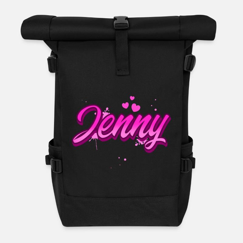 Jenny - Rolltop Rucksack - Schwarz