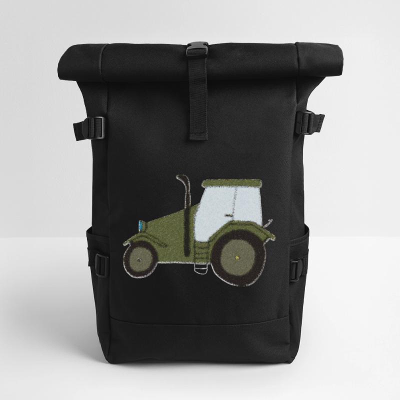 traktor oldtimer impressionismus Rolltop Rucksack