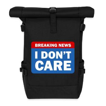 Neueste Nachrichten - Rolltop Rucksack - Schwarz - Vorne