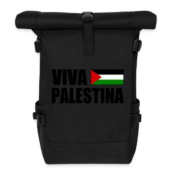 Viva palestina - Rolltop Rucksack - Schwarz - Vorne