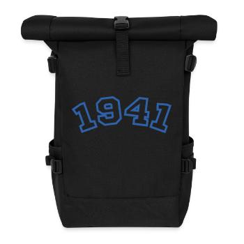 1941 Sport Blue - Roll Top Backpack - black - Front
