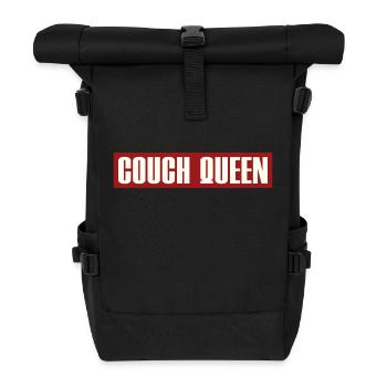 COUCH QUEEN - Roll Top Backpack - black - Front