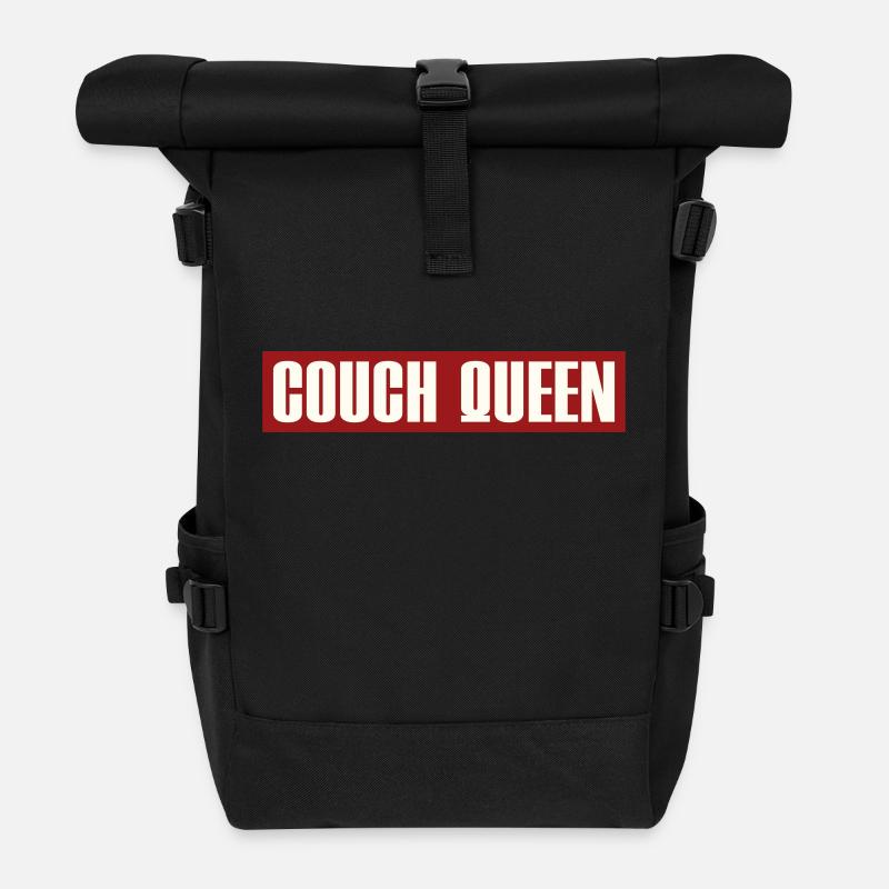 COUCH QUEEN - Rolltop Rucksack - Schwarz