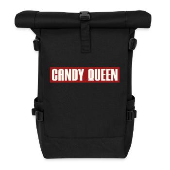 REINE DES BONBONS - Sac à dos roll top - noir - Devant