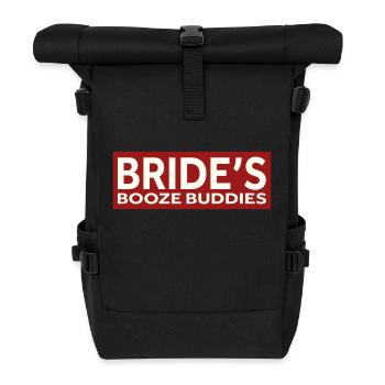 LES COPAINS DE L’ALCOOL DE BRIDE - Sac à dos roll top - noir - Devant