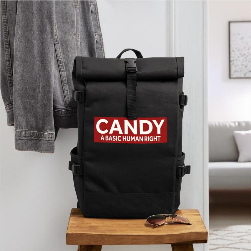 CANDY - A BASIC HUMAN RIGHT Roll Top Backpack