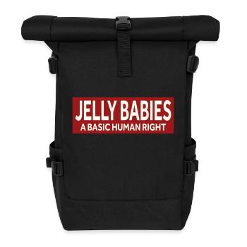 LES BÉBÉS EN GELÉE - UN DROIT HUMAIN FONDAMENTAL - Sac à dos roll top - noir - Devant