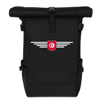 Tunisia Design – Pour les amateurs de culture - Sac à dos roll top - noir - Devant