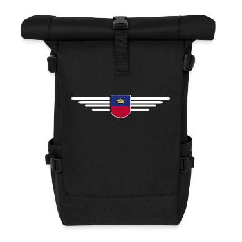 Conception de t-shirt Liechtenstein pour les fans - Sac à dos roll top - noir - Devant