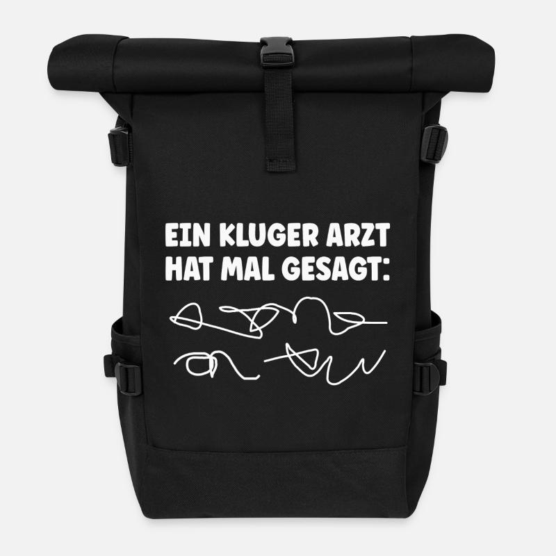 Arzt Doktor Ärzte - Rolltop Rucksack - Schwarz