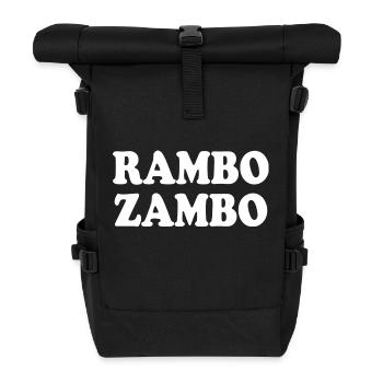 Rambo zambo - Rolltop Rucksack - Schwarz - Vorne