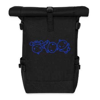 3 Vögel Chicks Breakdance Freunde Party tanzen fun - Rolltop Rucksack - Schwarz - Vorne