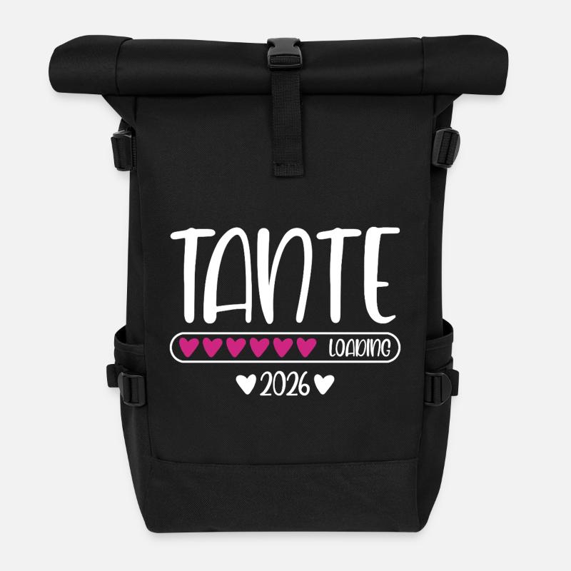 Tante 2026 loading - Rolltop Rucksack - Schwarz