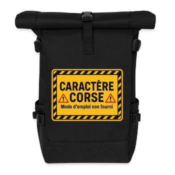Caractère corse Mode D'Emploi Non Fourni - Sac à dos roll top - noir - Devant
