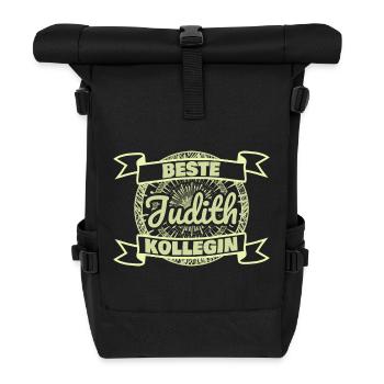 Arbeitskollegin Judith - Rolltop Rucksack - Schwarz - Vorne