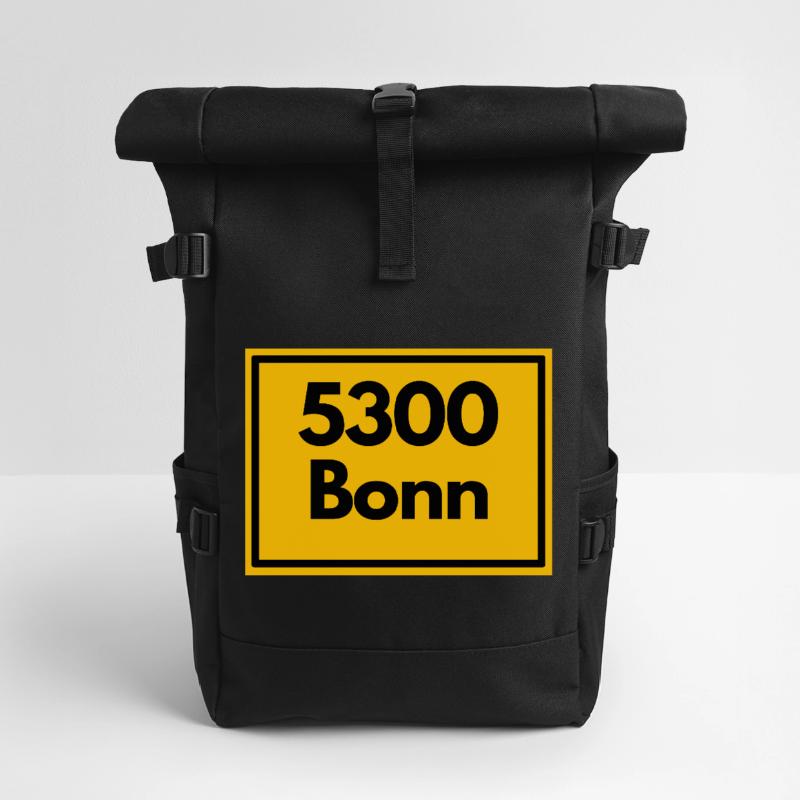 OLD POSTCODE POSTCODE RETRO 5300 BONN - RHEIN SIEG Roll Top Backpack