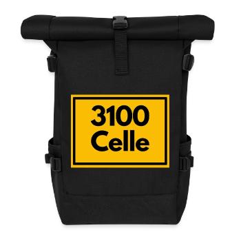 ANCIEN CODE POSTAL RETRO 3100 CELLE - Sac à dos roll top - noir - Devant