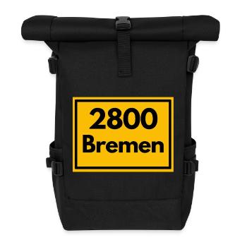 ANCIEN CODE POSTAL RETRO2800 BREMEN STADTMUSIK - Sac à dos roll top - noir - Devant