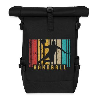 Handball Lovers Handball Sports Players Handball - Roll Top Backpack - black - Front