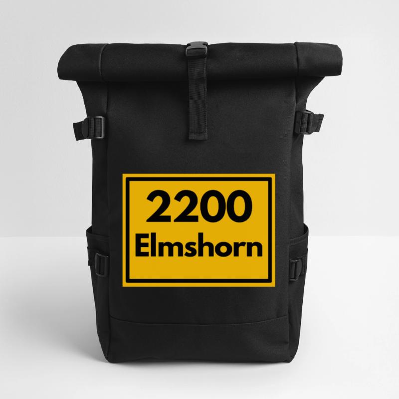 OLD POSTCODE POSTCODE RETRO 2200 ELMSHORN Roll Top Backpack