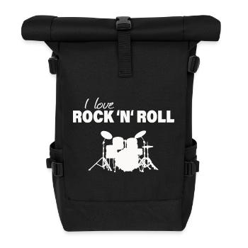 Rock & Roll - Roll Top Backpack - black - Front
