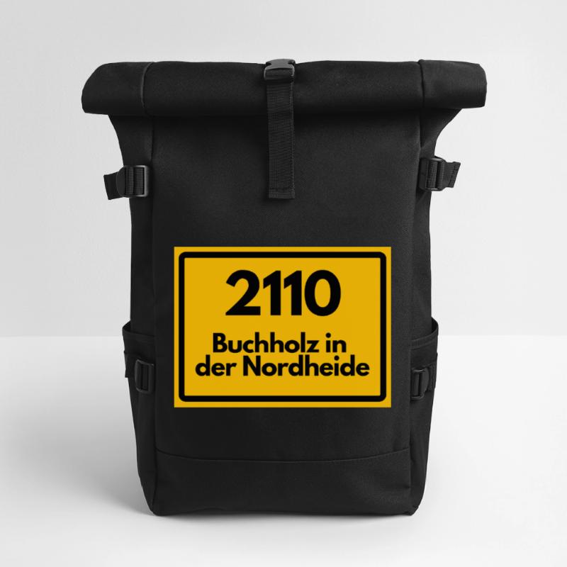 OLD POSTCODE POSTCODE RETRO 2110 BUCHHOLZ NORDH. Roll Top Backpack