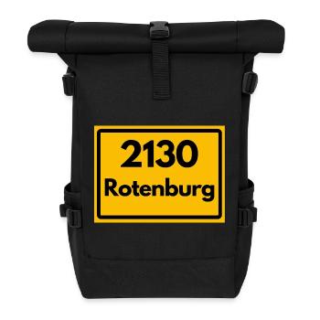 ANCIEN CODE POSTAL RETRO 2130 ROTENBURG WÜMME - Sac à dos roll top - noir - Devant