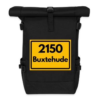ANCIEN CODE POSTAL RÉTRO 2150 BUXTEHUDE HANSE - Sac à dos roll top - noir - Devant
