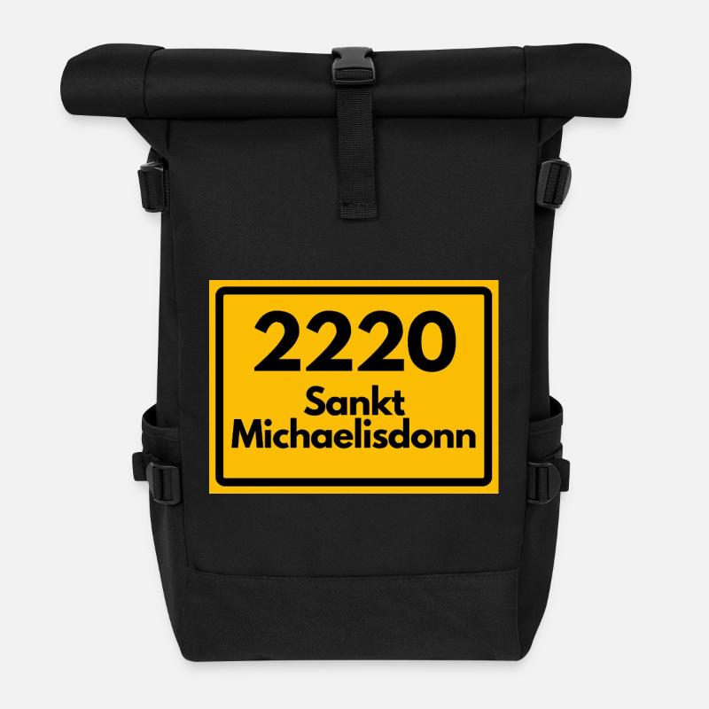 ANCIEN CODE POSTAL 2220 SANKT MICHAELISDONN - Sac à dos roll top - noir