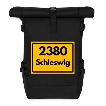 ANCIEN CODE POSTAL RETRO 2380 SCHLESWIG – FJORD - Sac à dos roll top - noir - Devant