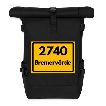 ANCIEN CODE POSTAL RETRO 2740 BREMERVÖRDE – VOIR - Sac à dos roll top - noir - Devant