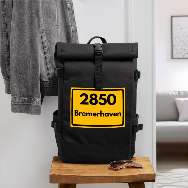 OLD POSTCODE POSTCODE RETRO 2850 BREMERHAVEN Roll Top Backpack
