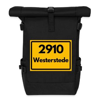 ANCIEN CODE POSTAL RETRO 2910 WESTERSTEDE - Sac à dos roll top - noir - Devant