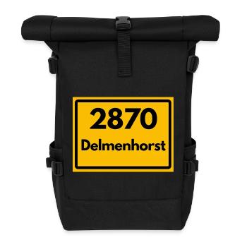 ANCIEN CODE POSTAL RÉTRO 2870 DELMENHORST - Sac à dos roll top - noir - Devant